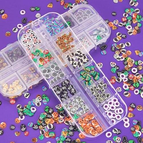 Halloween Glitter Sequins Flakes Resin UV Epoxy Mold Filler Nail Art Decorations DIY Crafts Jewelry Making Filling
