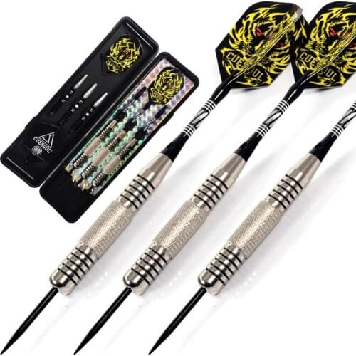 CUESOUL 23g Dart Barrels Steel Tip Darts Set With 6 Piece Aluminum Dart Shafts