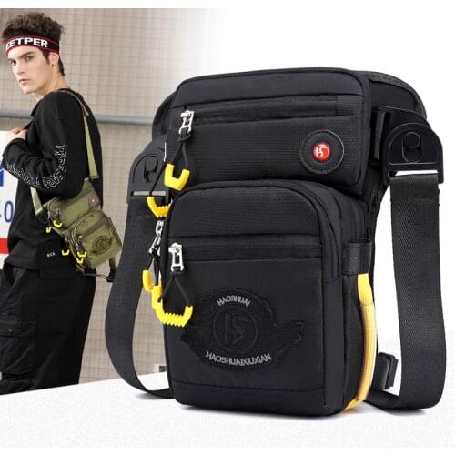 Travel Men Waterproof Thigh Bag Waist Pack Fanny Packs Outdoor Riding Motorcycle Crossbody Hip Belt Bag Shoulder Bags Chest Pack