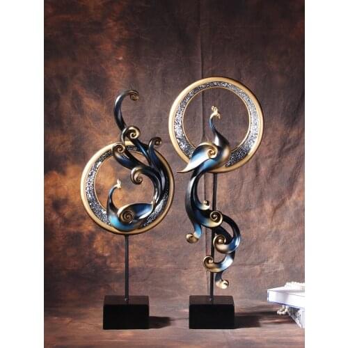 ‘Feng Qiuhuang’ wedding gift for the couple’s room, light luxury, new Chinese-style living room TV cabinet decoration ornaments