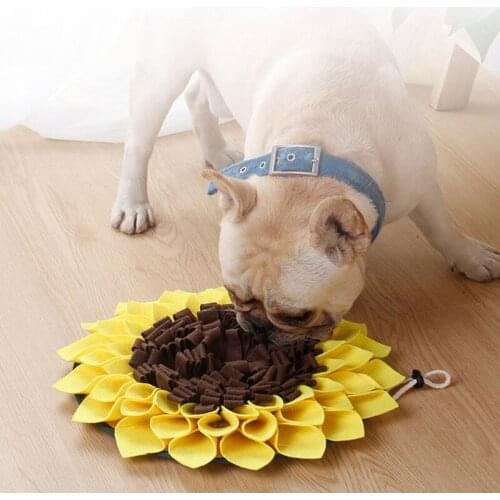 Pet Dog Snuffle Mat Nose Smell Training Sniffing Pad Slow Feeding Bowl Food Dispenser Carpet Relieve Stress Washable Puzzle Toys