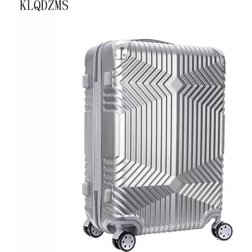 KLQDZMS 20’’24’’28inch PC Cute Suitcases With Wheeled Trolleys ABS New Travel Luggage Personalized Box Bag
