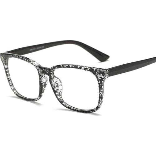 Retro Square Decorative Glasses Women Anti-Blue Light Computer Glasses Big Size Reading Glasses Eyeglasses Frame Diopters