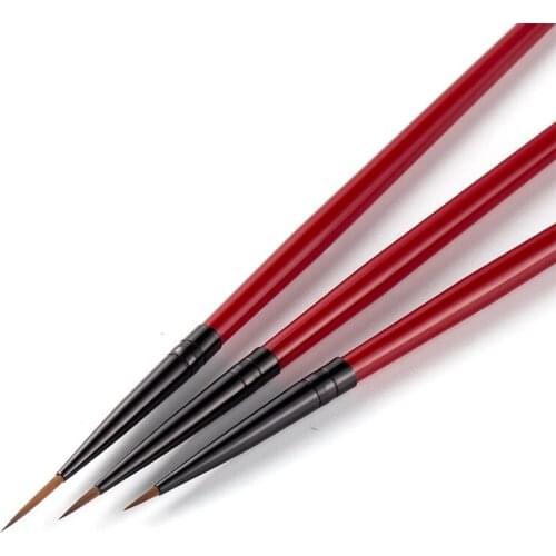 3Pcs/set Nail Art Liner Stripe Pen French Thin Stripe Manicure Tool Nail DIY Grid Stripes Drawing UV Gel Nail Art nail equipment