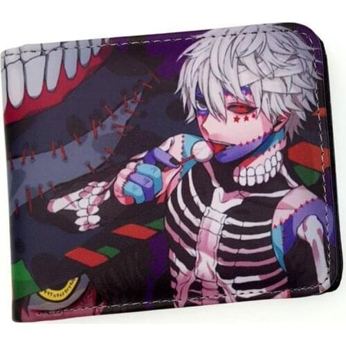 Anime Cartoon Tokyo Ghoul Kaneki Mask Anime Bi-fold Wallet ID Card Holder
