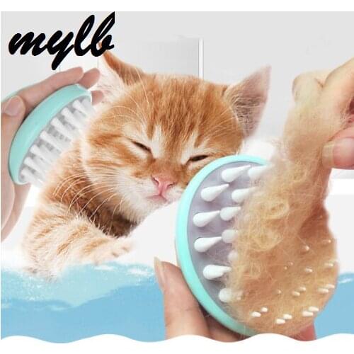 Mylb Comfortable Pet Brush Grooming Dog Puppy Cat Washing Cheaning Bath Brush Comb Dog Massage Shower