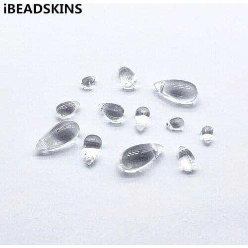 New arrival! (Choose Size) Acrylic Clear Drop shape Charm beads for Headdress accessories Earrings parts,hand Made Jewelry DIY