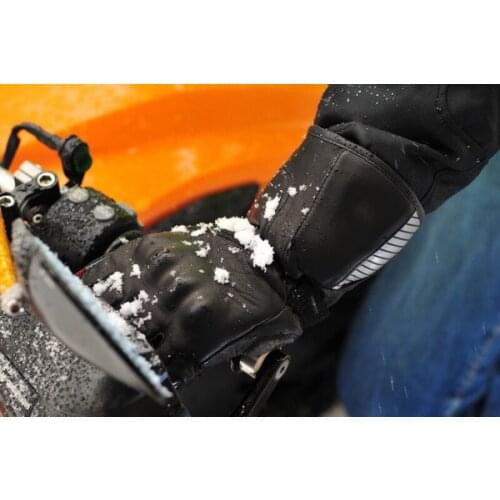 Free shipping Alaska H2O Winter Warm Waterproof Windproof Protective Motorcycle Gloves Motorbike Riding Genuine Leather