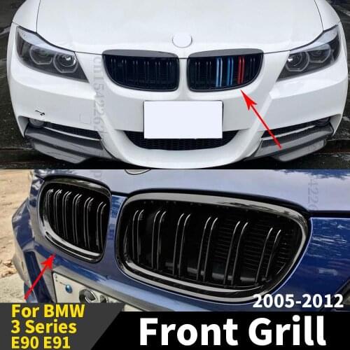 Front Grille Racing Grill Hood Grille Modification Kidney Inlet Grille Body Kit For BMW 3 Series E90 E91 2005 2006 2005-2012