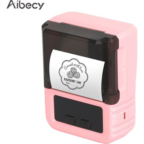 Aibecy Portable Thermal Printer Handheld Label Printer 203dpi Support 20-50mm Paper Width Multiple Language Print Use with APP