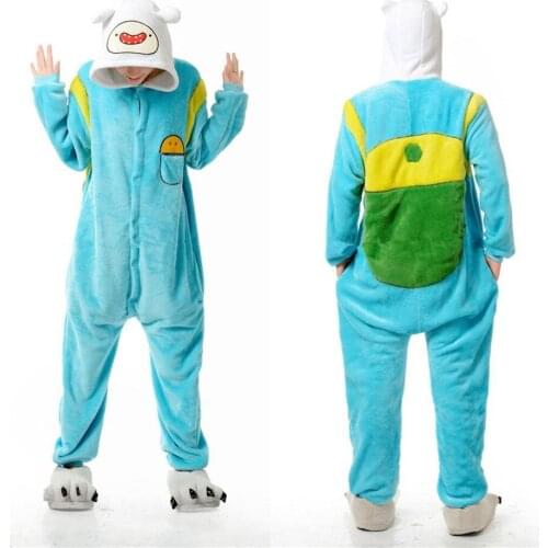 Adventure Time With Finn And Jake Adults Jumpsuit Costumes Women Mens Pajamas Halloween Party Cosplay camouflage Costumes