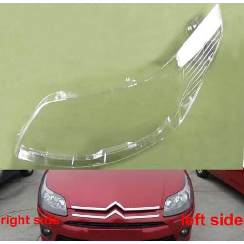 For Citroen C-Quatre Sedan 2008 2009 2010 2011 Transparent Front Headlight Lamps Headlamp Shell Cover Lens Glass