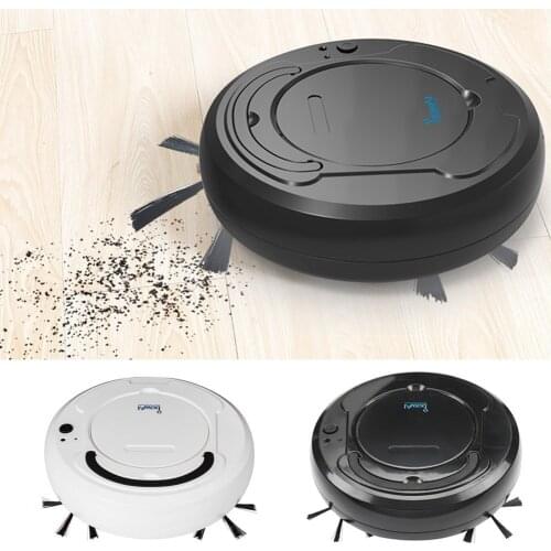 Behogar Robot Vacuum USB Rechargeable Automatic 1200PA Strong Suction Robot Vacuum Cleaner Sweeper and Mop for Home Floor Clean