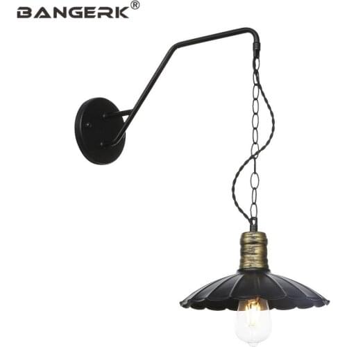 Loft Decor Industrial Sconce Wall Lights Retro Iron Wall Lamp 110/220V E27 LED Edison Bedside Wall Light Home Lighting Wandlamp