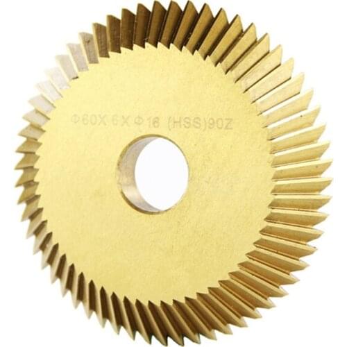 Titanium Plating 60X6X16mm Key Cutting Blade for All Horizontal Key Machine Disk Cutter