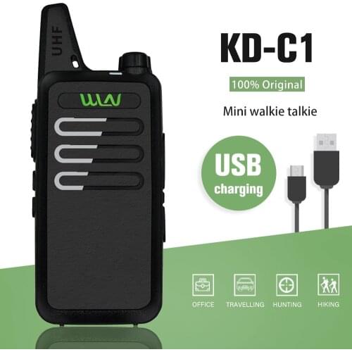 WLN KDC1 MINI Handheld Walkie Talkie KD C1 FM transceiver Two Way Radio Ham Communicator KD-C1 Radio Station Wireless Intercom