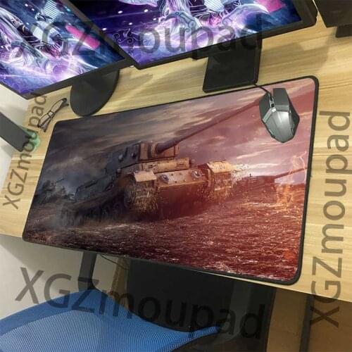 XGZ Customized Large Game Mouse Pad Black Lock Edge Computer Personality Table Mat Natural Rubber Non-slip 900x400/600x300