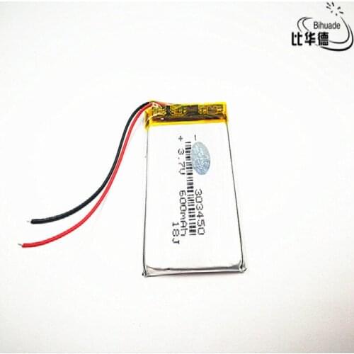2pcs Liter energy battery Good Qulity 3.7V,600mAH,303450 Polymer lithium ion / Li-ion battery for TOY,POWER BANK,GPS,mp3,mp4