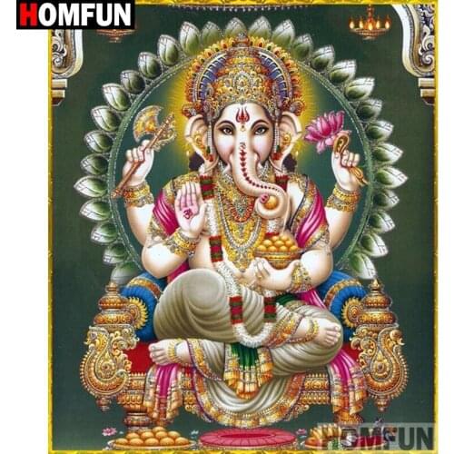 HOMFUN Full Square/Round Drill 5D DIY Diamond Painting "Religious Buddha" 3D Embroidery Cross Stitch 5D Home Decor Gift A26967