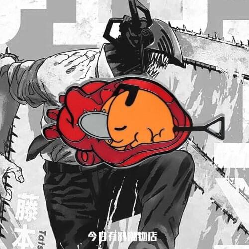 Anime Chainsaw Man Pochita Cartoon Metal Badge Brooch Pins Button Medal Collection Decor Souvenir Student Cosplay Props Gift