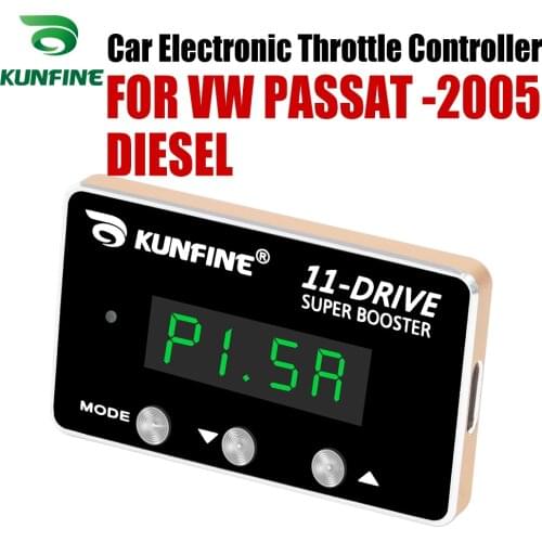 KUNFINE Car Electronic Throttle Controller Racing Accelerator Potent Booster For VW PASSAT -2005 Before PETROL DIESEL