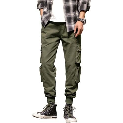 Asian Size 2021 New Fashion Men Joggers Pants Mens Big Pockets Ankel Cargo Pants Male Spring Streetwear Overalls Sweatpants 8XL