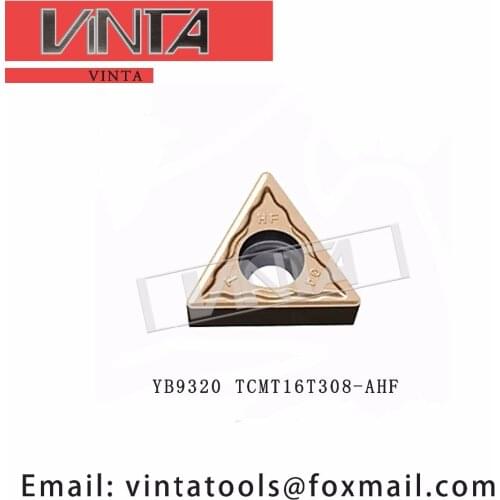 Free shipping high quality 10pcs/lots YB9320 TCMT16T308-AHF cnc carbide turning inserts cutting blade tools