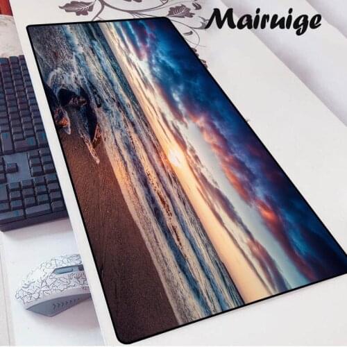 Sea Scenery Large Art Mouse Pad Gaming Accessories XXL 400*900 PC Laptop Keyboard Desk Mat Computer Decoracion Gamer Mousepad