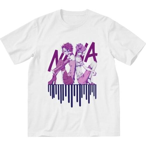 Funny Nana Osaki T-shirt Men 100% Cotton Graphic T Shirts Short Sleeve Ai Yazawa Anime Manga Tshirt Cotton Tee Top Clothing Gift