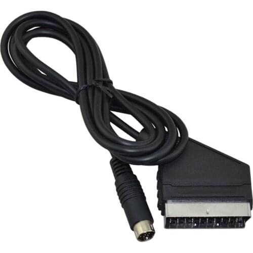 Good quality 6ft RGB Scart AV Cable Lead for Sega Saturn Games Console - Stereo