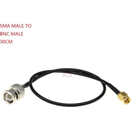 30cm BNC male to sma male connector coaxial Cable RG174 RF adapter CABLE male to male Antenna extension wire