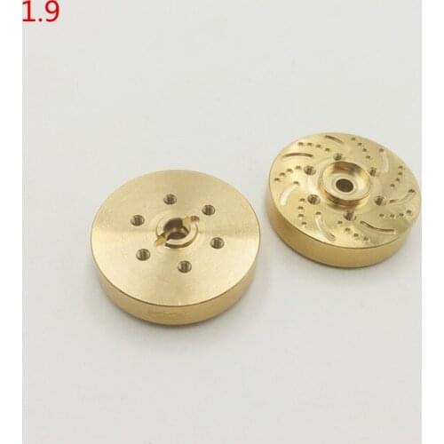 KYX 1/10 rc crawler part brass wheel hex hub for 1.9 wheel 53g