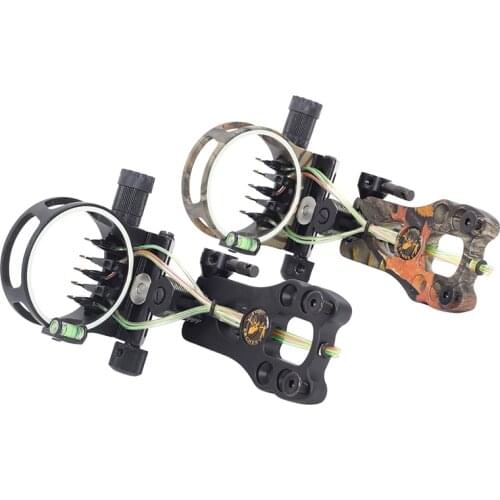 Archery Compound Bow Sight 0.029 Optical Fiber Led Light Bow Sight for Hunting Shooting