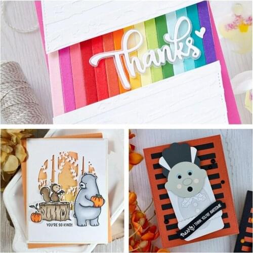Metal Cutting Dies 2020 Circle Tree Thanks Hello Words Square Frame Scrapbooking Card Album Photo Making DIY Crafts New Die 2020