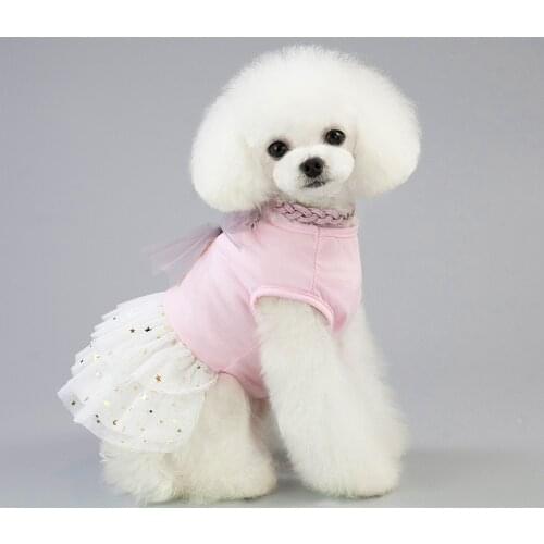 Lovely Dog Cat Princess Skirt Cartoon Lace Cotton Cute Puppy Pet Tutu Rabbit Skirt Dog Pet Costume Supplies