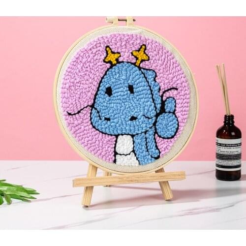 Punch Needle cartoon Pen Magic Embroidery cross stitch kits embroidery needlework sets fabric DIY Crafts Sewing Accessories