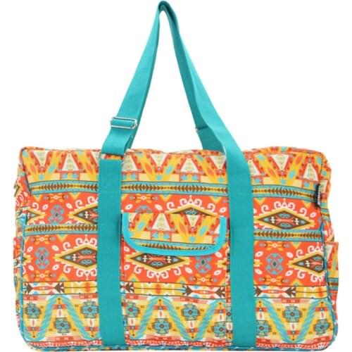 2021 New canvas fashion womens bag large capacity travel beach bag manufacturer outdoor picnic storage bag