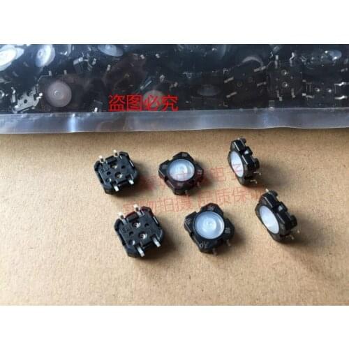 Original new 100% import silicone key switch 12*12*5 SMD 4pin waterproof dustproof light touch switch soft key