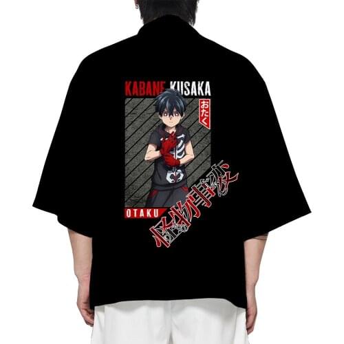 Anime Kemono Jihen Kon Cloak Black White Top Cosplay Summer Short Sunscreen Cloak Men and Women Kids Pajamas Bathrobe Cloaks