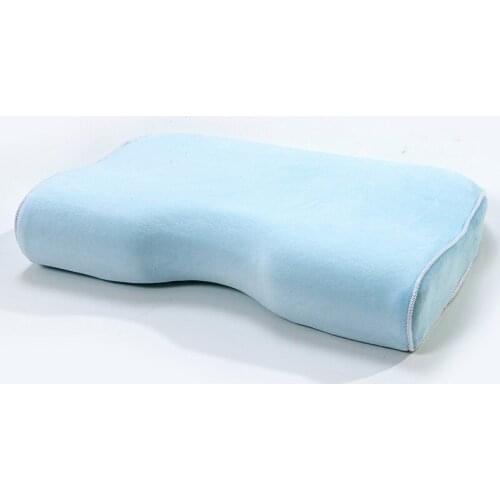 Baby Health Care Contour Pillow Slow Rebound Memory Foam Pillow Blue Neck Pillow To Sleep For Kids