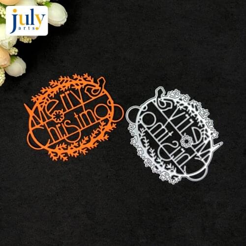Julyarts Cutting Dies Silver Letter Cutting Dies Cutting Scrapbooking for Handwork Gift Creative Carbon Steel Material