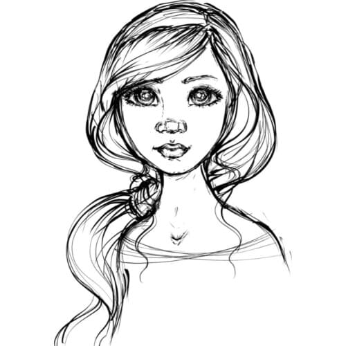 Girl Transparent Clear Silicone Stamp/Seal for DIY scrapbooking/photo album Decorative clear stamp A7099