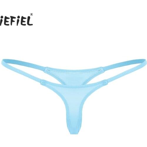 Women Lingerie G-string Sexy Panties Erotic Sissy Underwear Soft Low Rise Stretchy High Cut Bikini Mini G string Thong Underwear