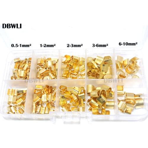 Car and motorcycle maintenance U - line and deduction copper copper wire nose and line terminal 454TABCD set 0.5-10mm2 wire