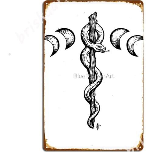 Moon Phase Healthy Metal Signs Cinema Kitchen Wall Wall Decor Printing Tin sign Posters