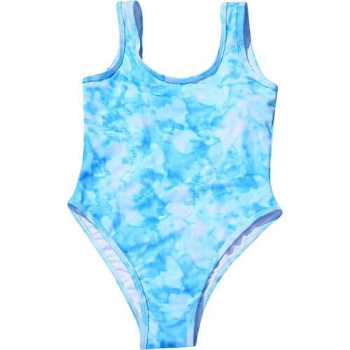 2021 Sexy One Piece Swimsuit Women Tie Dye Swimwear Bodysuit Brazilian Push Up Monokini Print Bathing Suit Summer Beachwear #T3G