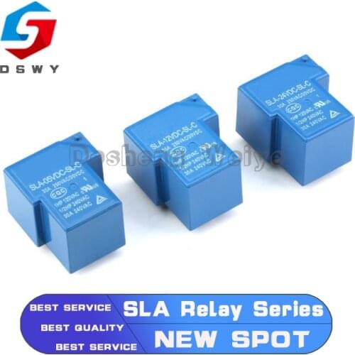 1PCS Power Relays SLA-05VDC-SL-C SLA-12VDC-SL-C SLA-24VDC-SL-C 5V 12V 24V 30A 6PIN T90 New and Original