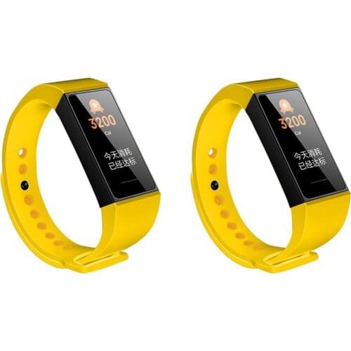2Pcs Replacement Silicone Smart Bracelet Watch Wrist Strap for Xiaomi Redmi Band Smart Wearable Devices Accessories