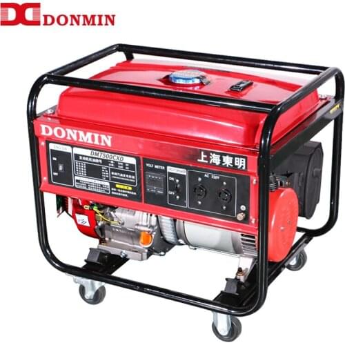 2021New Arrival Donmin DM7500CXDSmall Single-phase 6kw Portable Outdoor GASOLINE GENERATOR set for UAV Drone Icecream Cart/Base