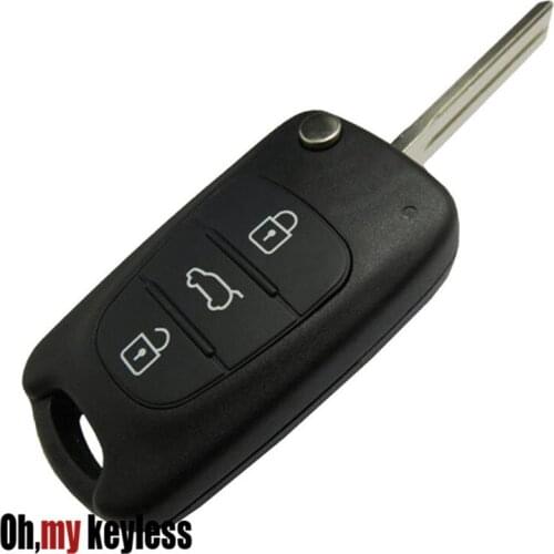3 Buttons Flip Folding Remote Key Case Shell fit for Kia K5 K2 Sportage Rondo Soul Rio Optima/Magentis/Lotze